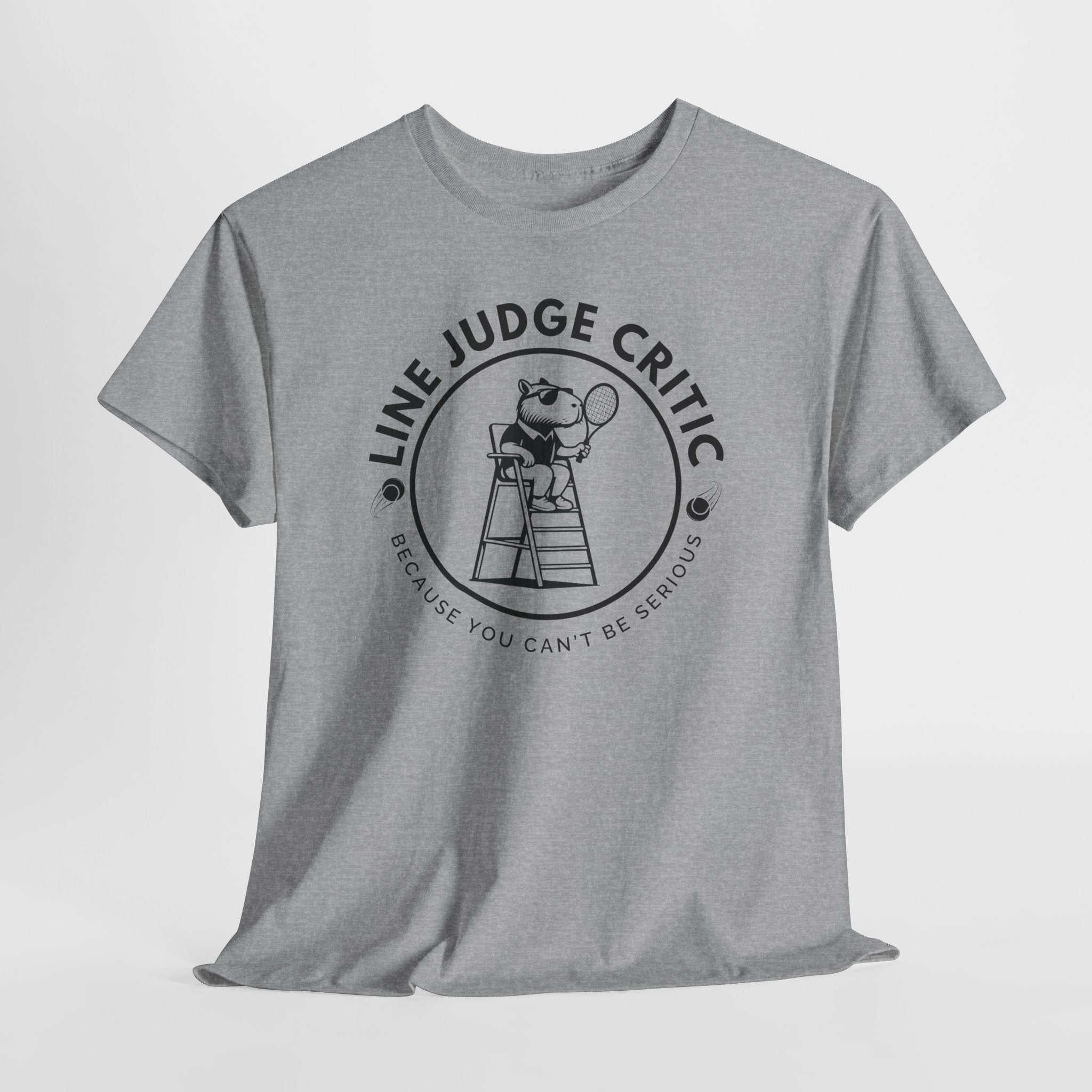 T-Shirt: Country Club Parody with Capybara Line Judge Critic Design