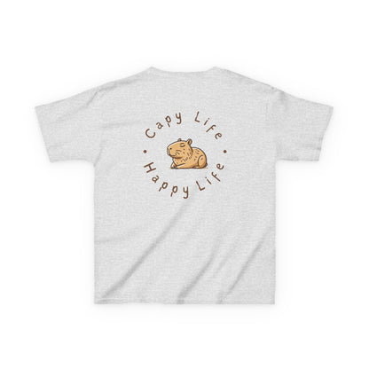 Kids Capybara Life Tee - Happy Life Graphic T-Shirt for Children