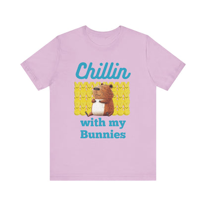 Chillin with my Bunnies - Unisex Jersey Tee (ADULT)