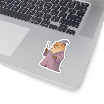Whimsical Wizard Professor Chillindore Kiss-Cut Vinyl Sticker - Capybara School of Witchcraft & Wizardry - Gifts for Kids, Laptop Stickers, Creative Party Favors