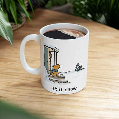 Let it Snow Capybara Coffee Mug