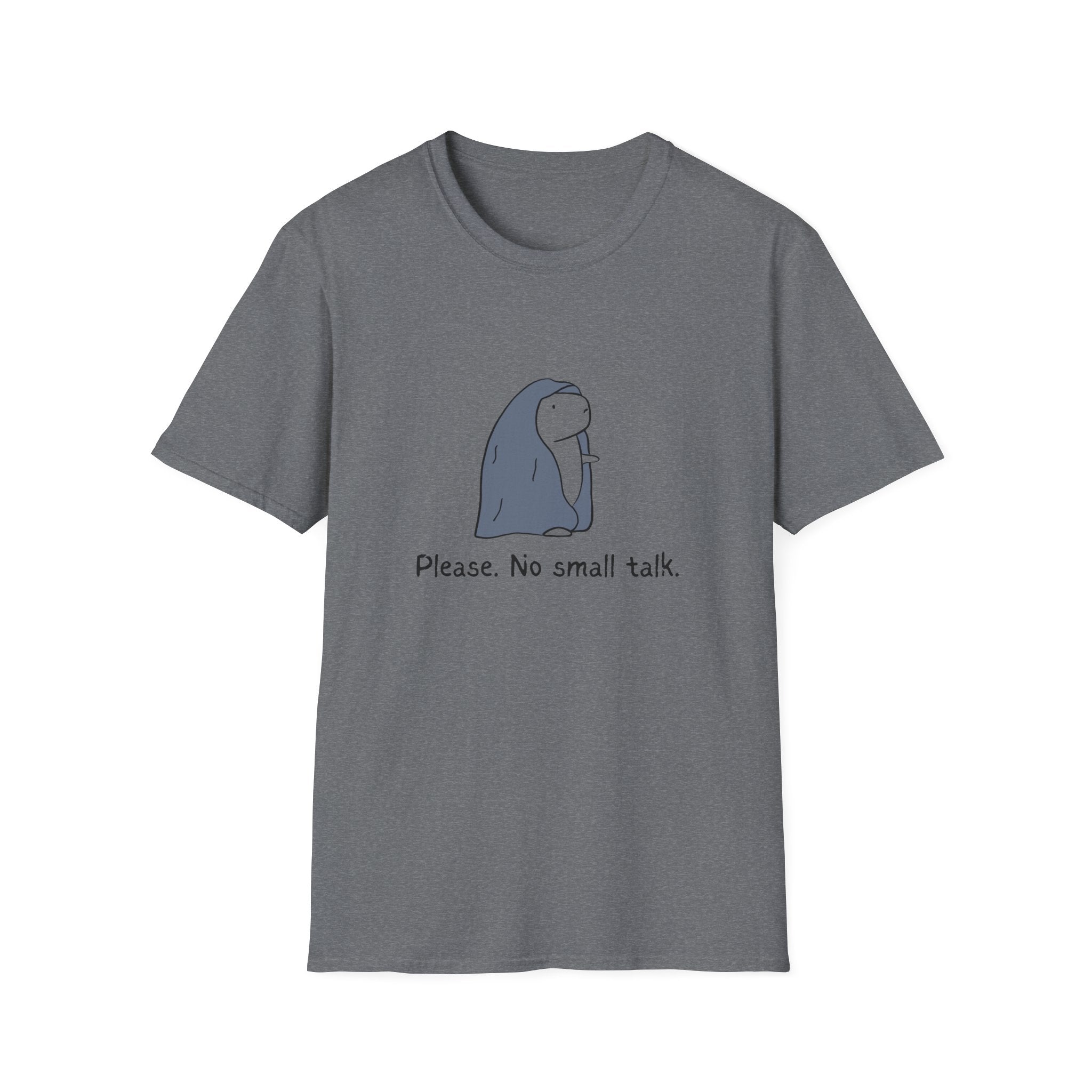 Funny Introvert Tee - "Please.  No Small Talk." Capybara Shirt