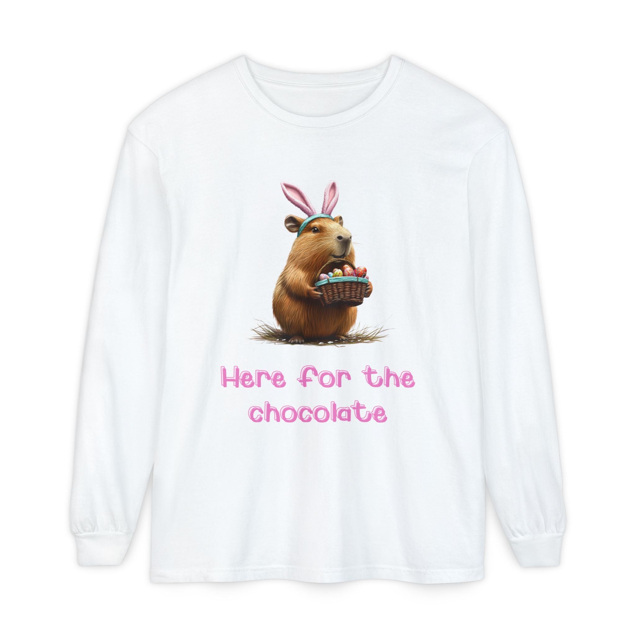 Here for the Chocolate - Unisex Long Sleeve T-Shirt (ADULTS)