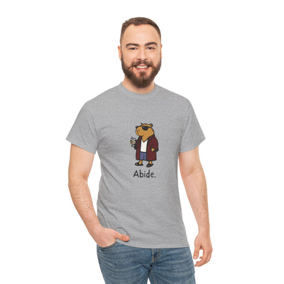 "Abide" Capybara Dude Heavy Tee