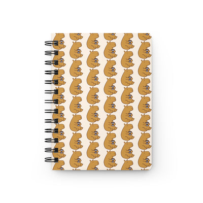 Capybara Coffee Addict Spiral Journal