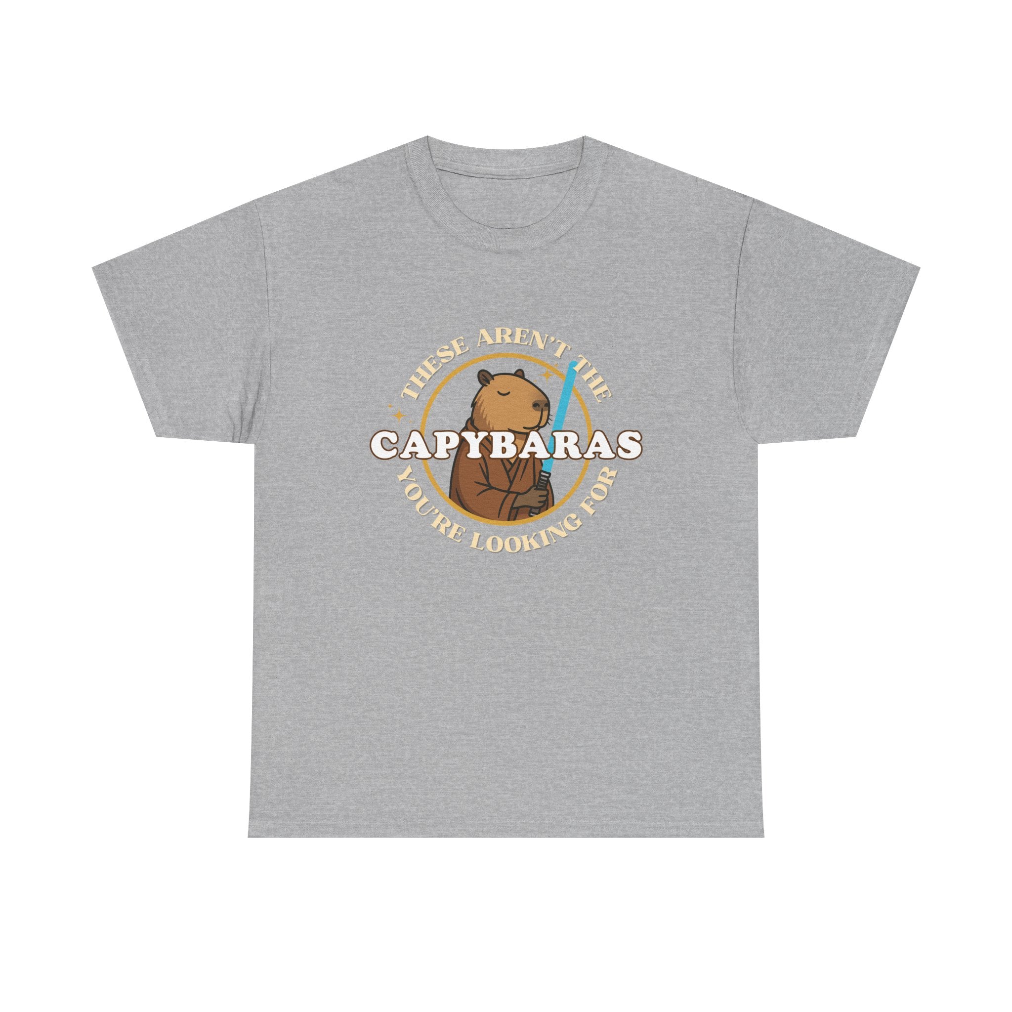 Star Wars Parody Shirt – These Aren’t the Capybaras You’re Looking For – Obi-Wan Capybara – Funny Nerd Gift - Unisex Adult Tee