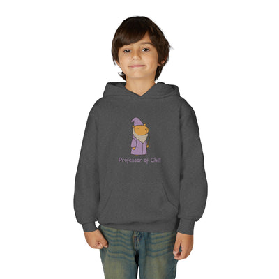 "Professor of Chill” – Capybara Wizard Kids Hoodie