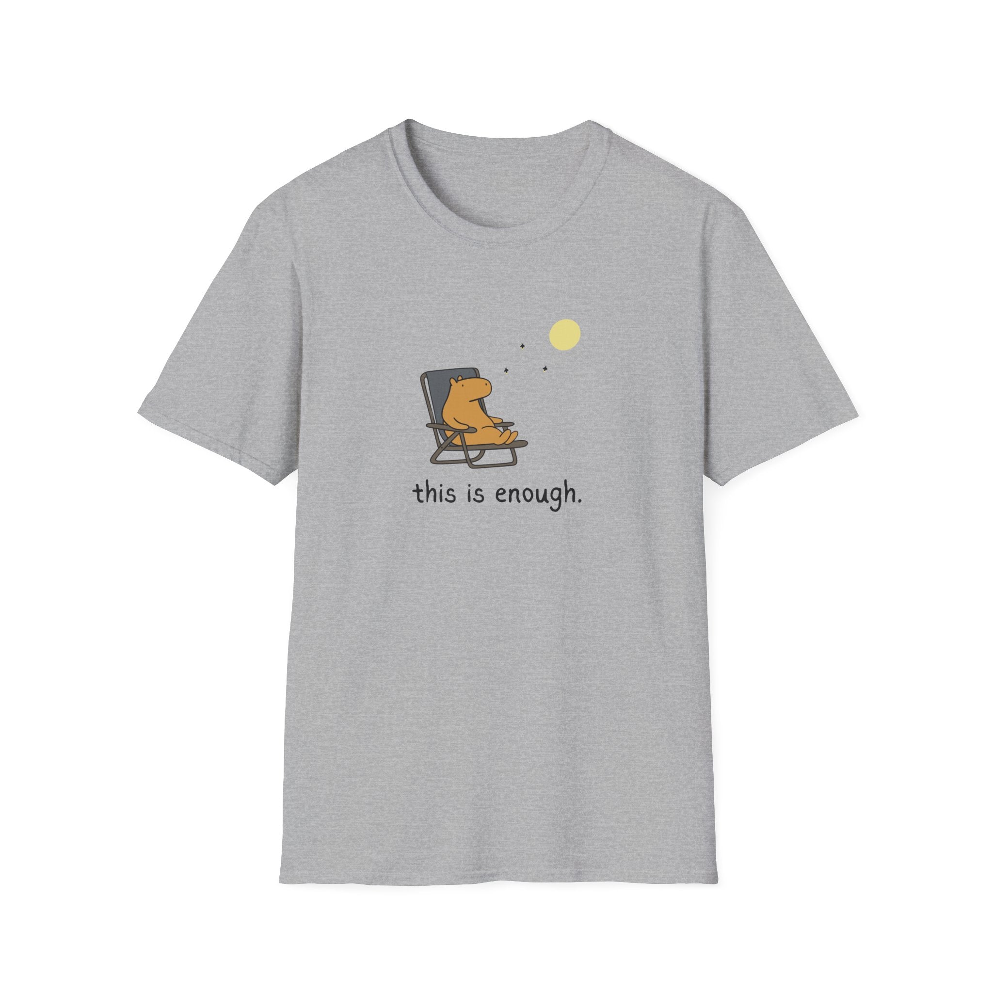 “This Is Enough” Capybara Moonlight Softstyle Tee