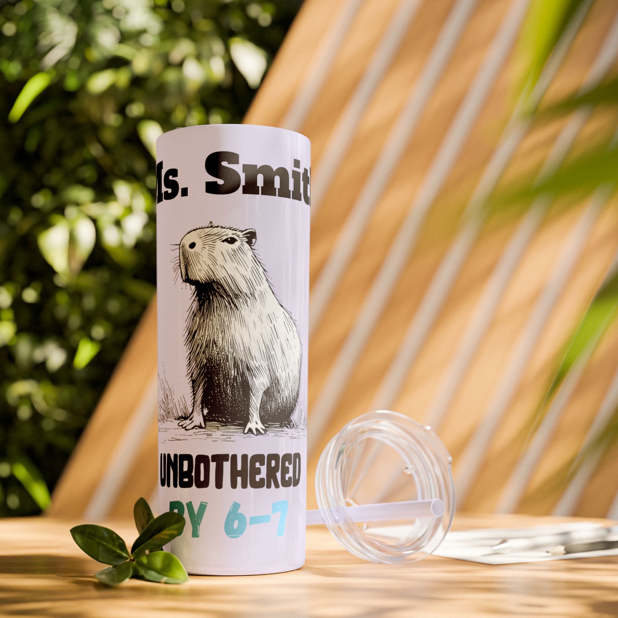 Unbothered by 6–7 Funny Teacher Tumbler | Personalized Teacher Gift | Coffee Cup for Parents