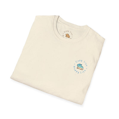 Ocean Chill Capybara Unisex Softstyle T-Shirt - Relaxed Fit Graphic Tee
