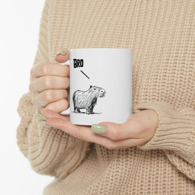 Bro – Funny Capybara Coffee Mug for Adults