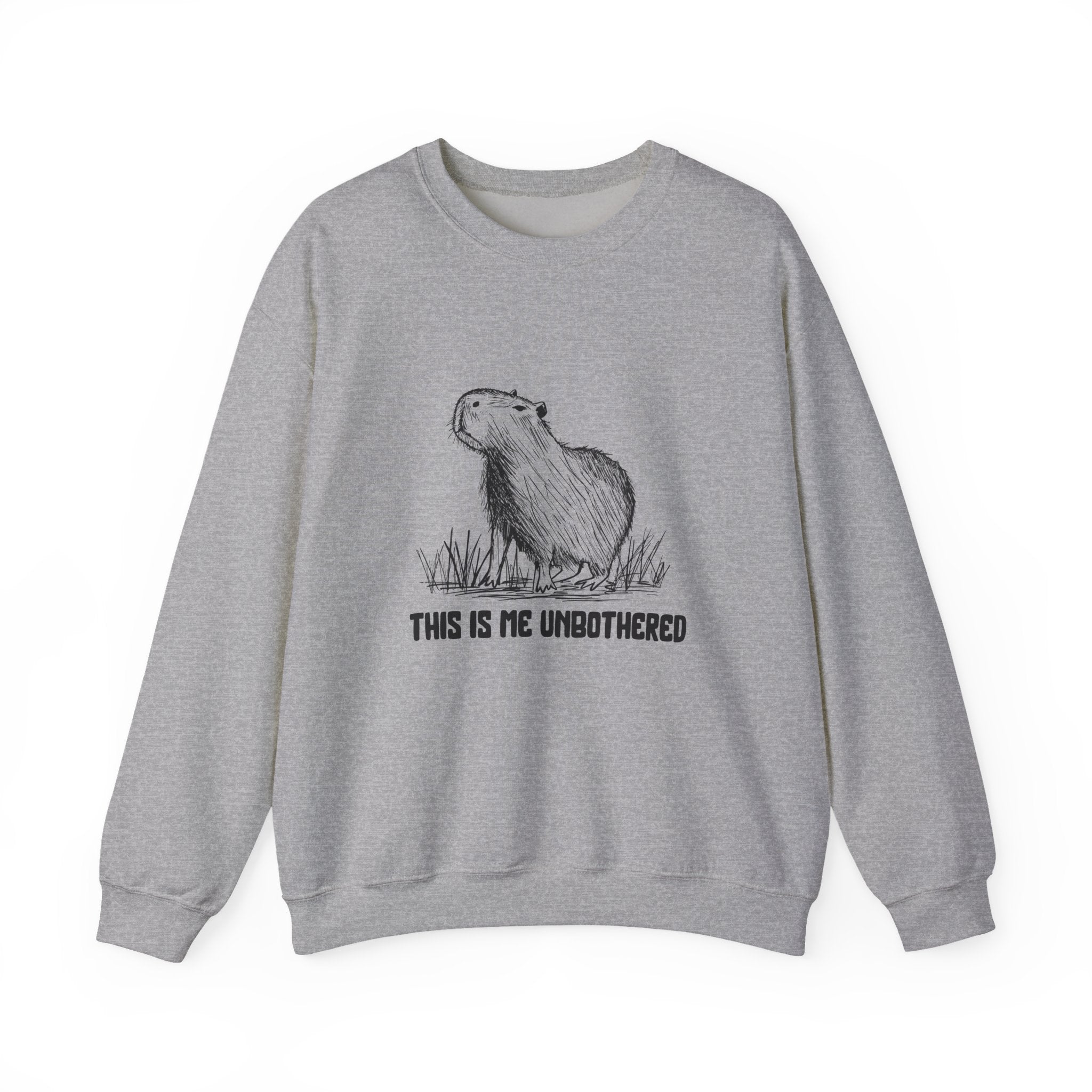 This Is Me Unbothered Sweatshirt – Funny Capybara Crewneck