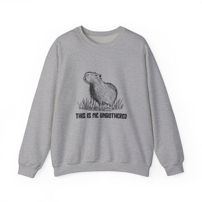 This Is Me Unbothered Sweatshirt – Funny Capybara Crewneck