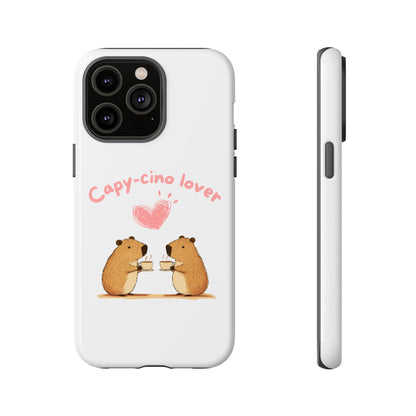 Cute Capybara Phone Case  (Capy-cino Lover Series)