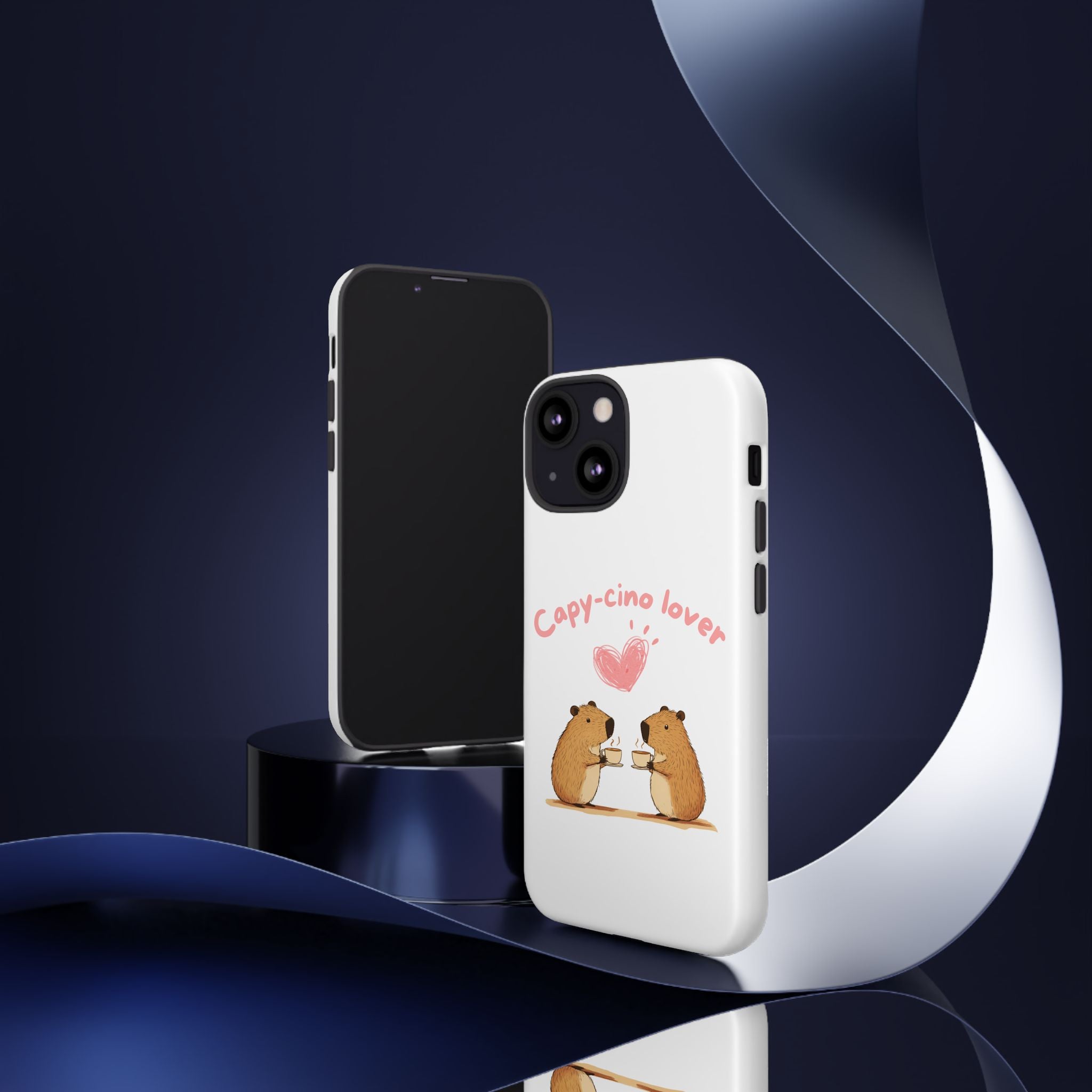 Cute Capybara Phone Case  (Capy-cino Lover Series)