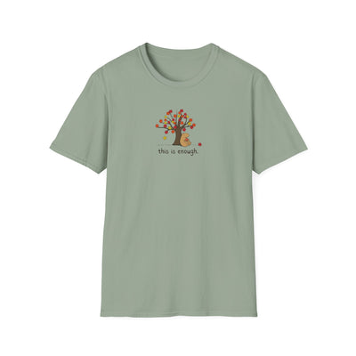 Autumn Leave This is Enough - Capybara Softstyle Adult T-Shirt