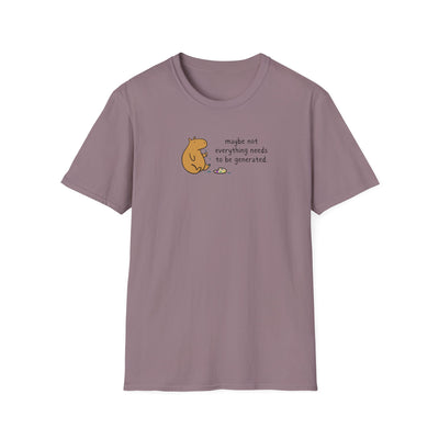 Maybe Not Everything Needs to Be Generated Capybara Softstyle Tee