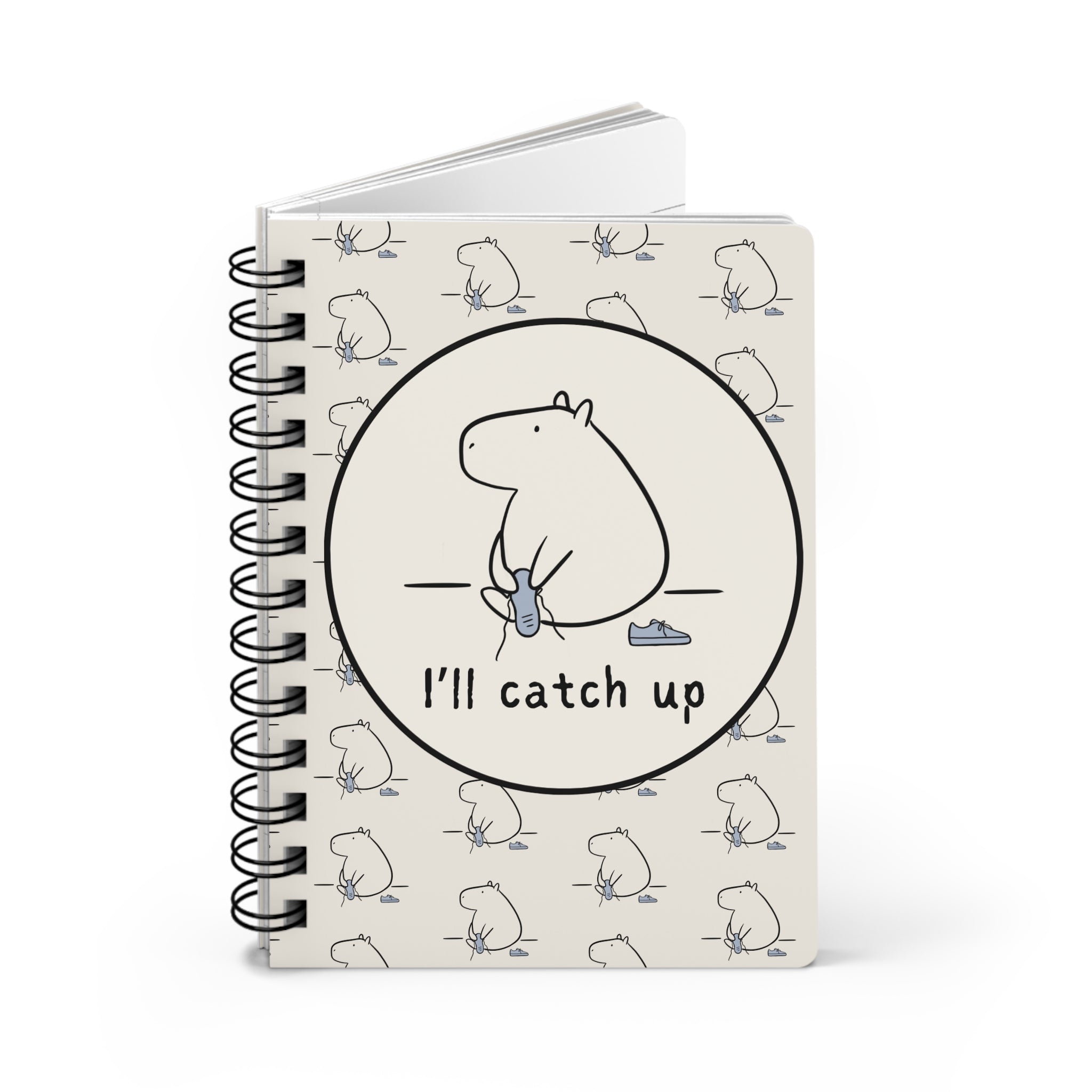 Funny Capybara Notebook – “I’ll Catch Up” Journal