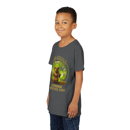 Star Paws Yoda Shirt – Funny Chill Capybara Tee – The Chill Is Strong With This One – Parody Unisex Youth Tee