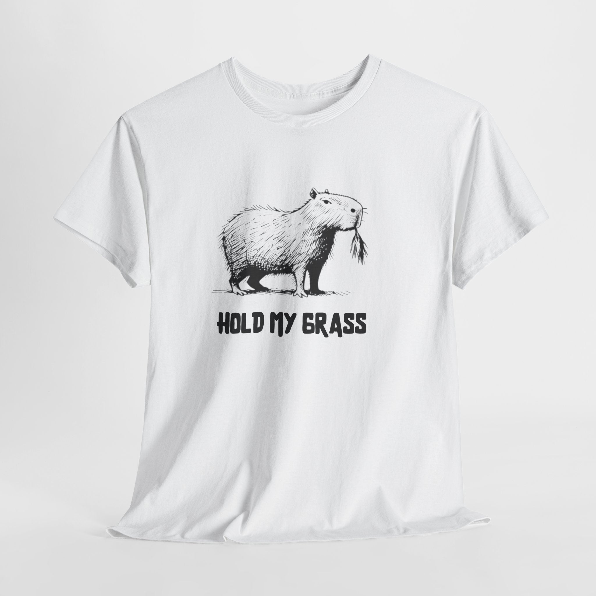 Hold My Grass T-Shirt | Funny Chill Graphic Heavy Cotton Tee