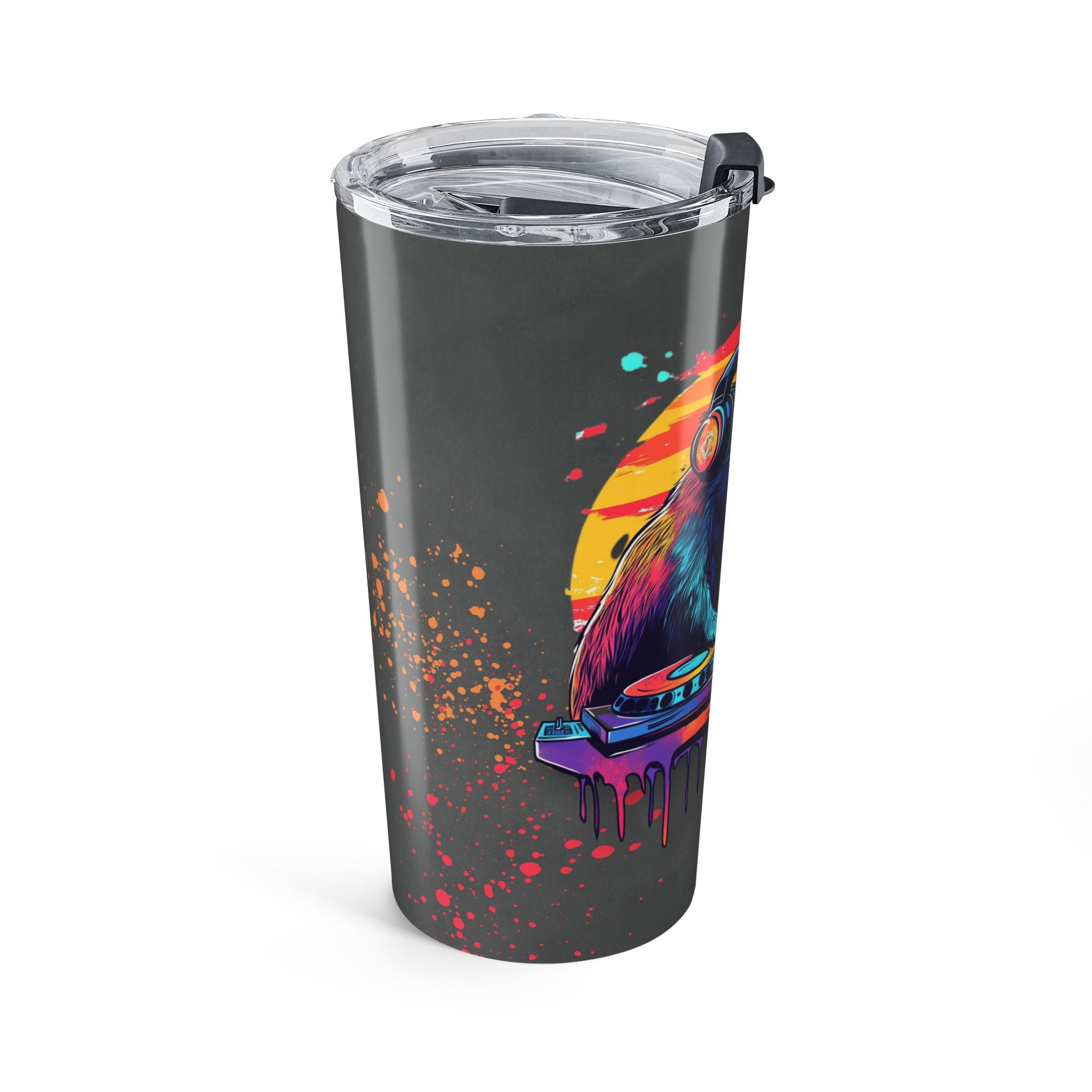 Personalized DJ Capybara Tumbler – Music Lover Gift | Funny 20oz Insulated Tumbler