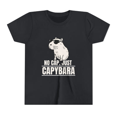 "No Cap.  Just Capybara" - Unisex Youth Tee