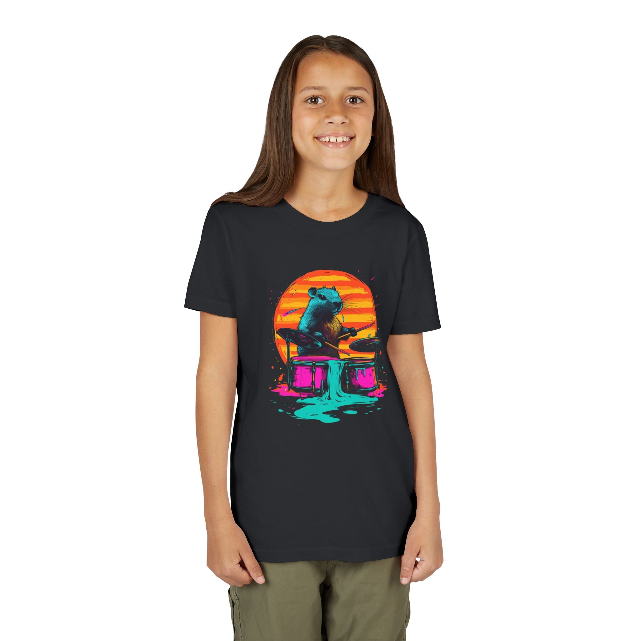 Drum Star Capybara - Unisex Tee (KIDS)