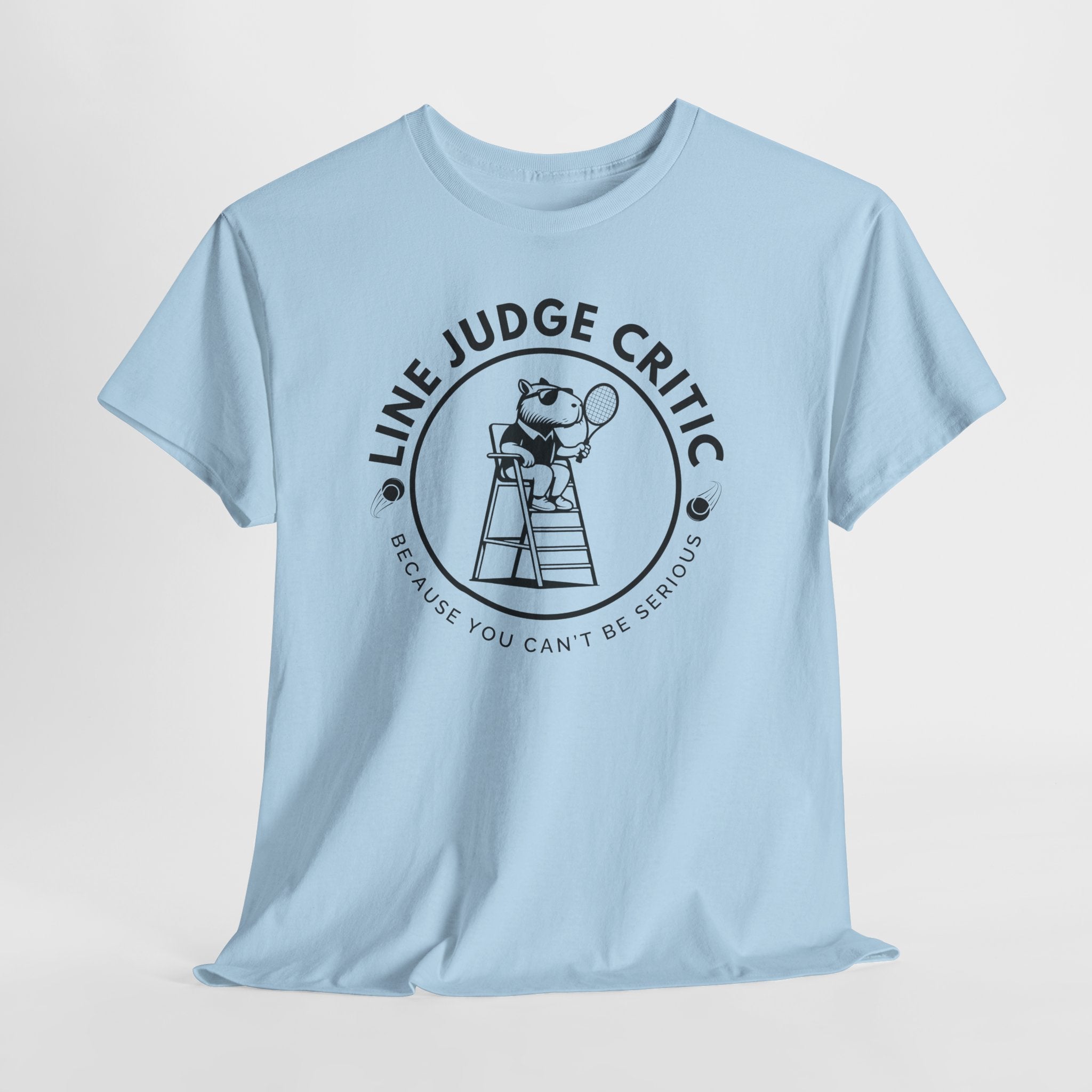 T-Shirt: Country Club Parody with Capybara Line Judge Critic Design
