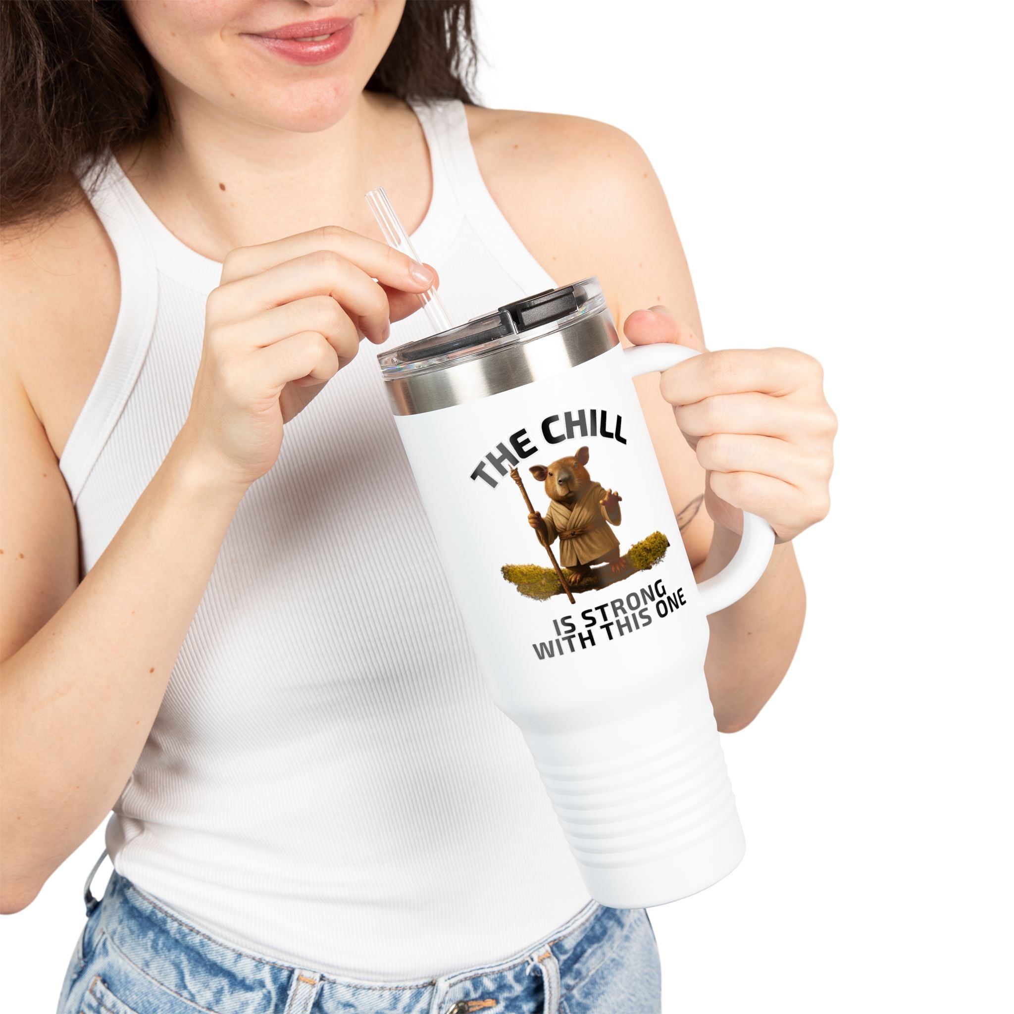The Chill Is Strong With This One Insulated Travel Mug, 40oz