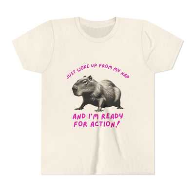 Just Woke Up From My Nap, Ready for Action! - Unisex Youth Tee - view 3