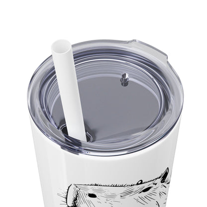 This Is Me Unbothered – Capybara Coffee Skinny Tumbler