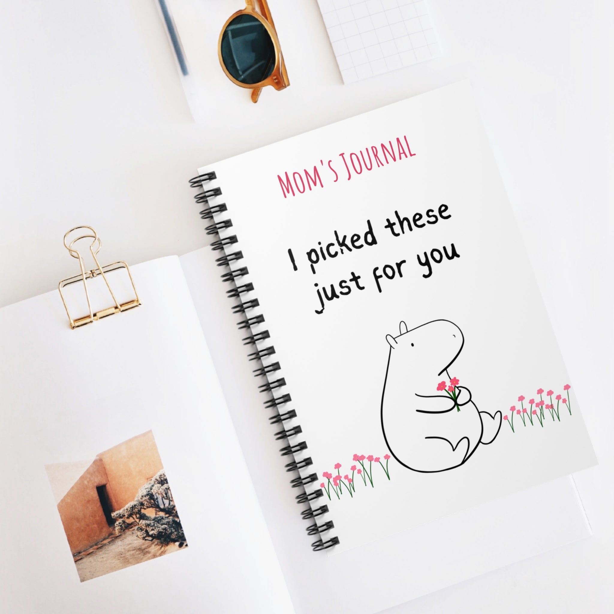 Personalized Gift Journal – Cute Capybara Notebook “I Picked These Just for You”