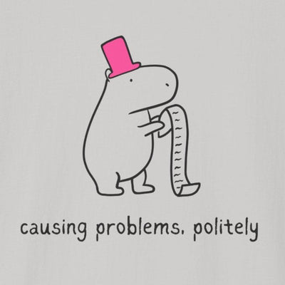 "Causing Problems Politely" Funny Capybara Softstyle Tee