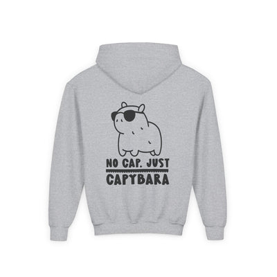 Kawaii Style No Cap, Just Capybara Kids Hoodie