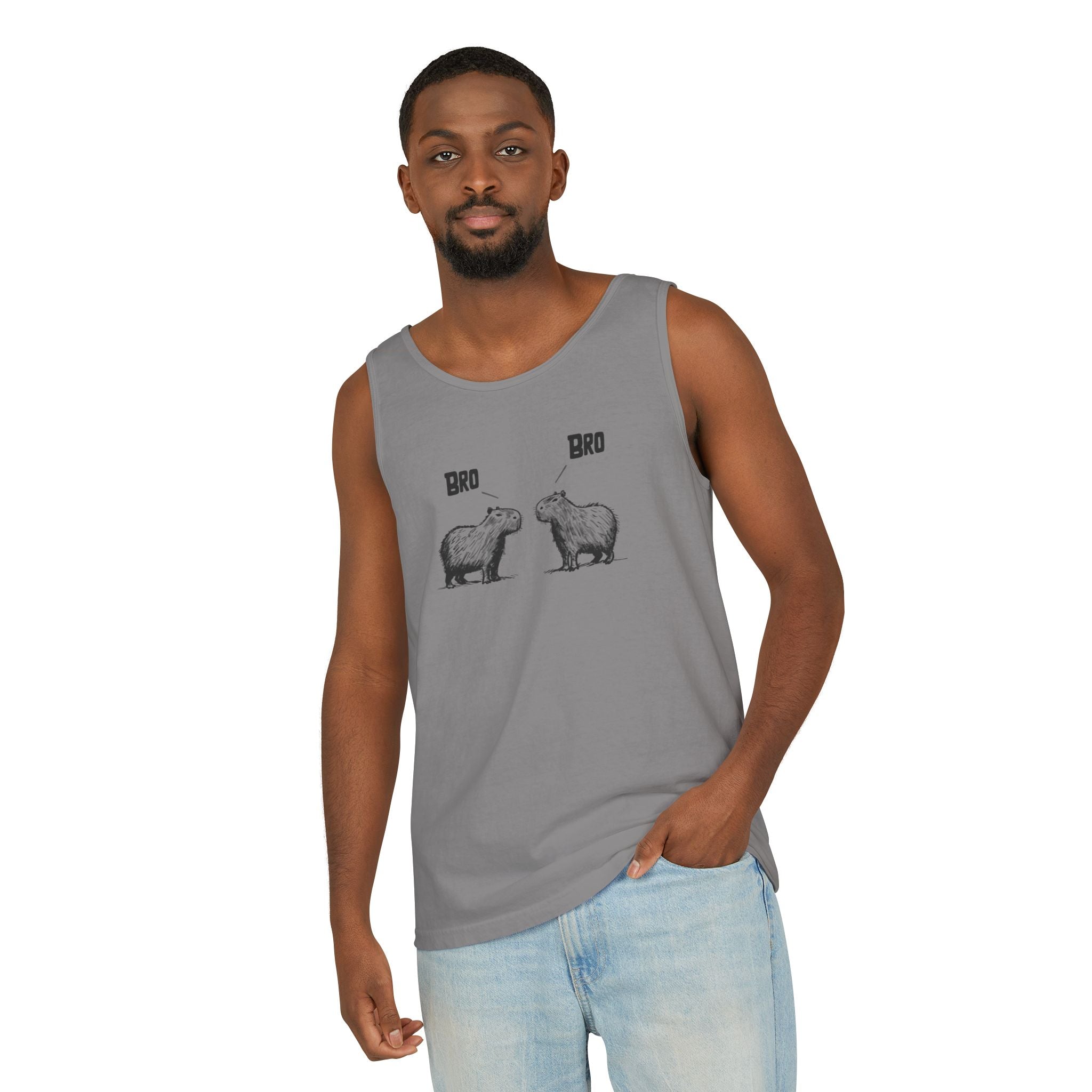 “Bro Bro’” Funny Capybara Premium Comfort Colors Tank