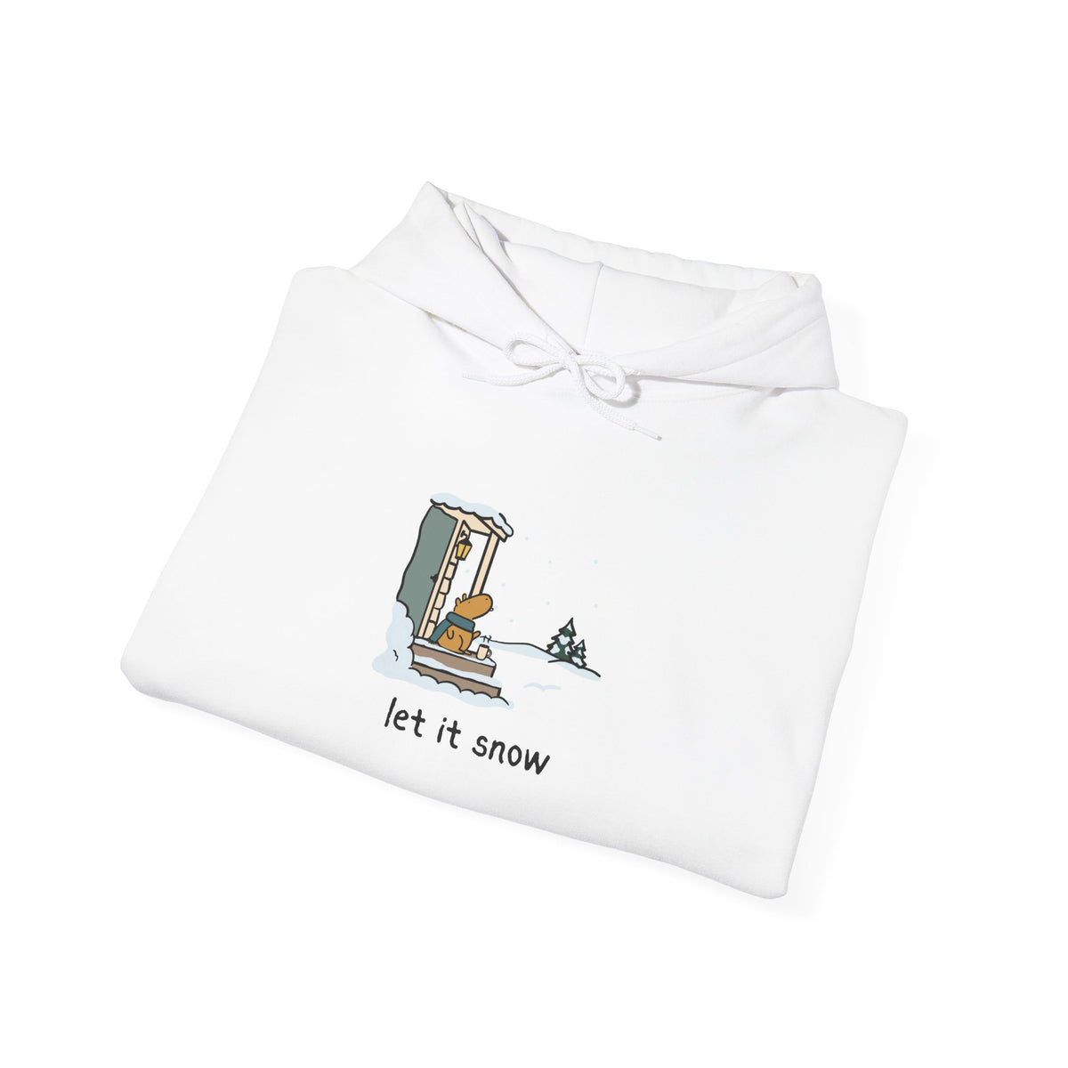 Let it Snow Cozy Capybara Hoodie