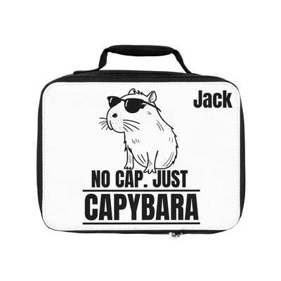 No Cap Just Capybara Streetwear Personalized Kids Lunchbox