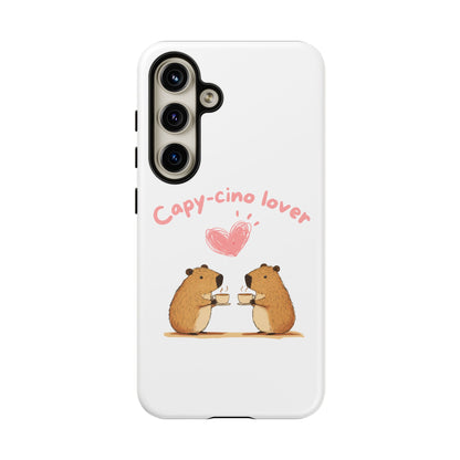 Cute Capybara Phone Case  (Capy-cino Lover Series)