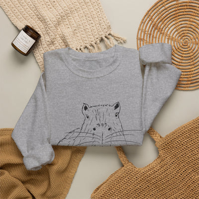 "You Gonna Finish That?" Capybara Crewneck Sweatshirt