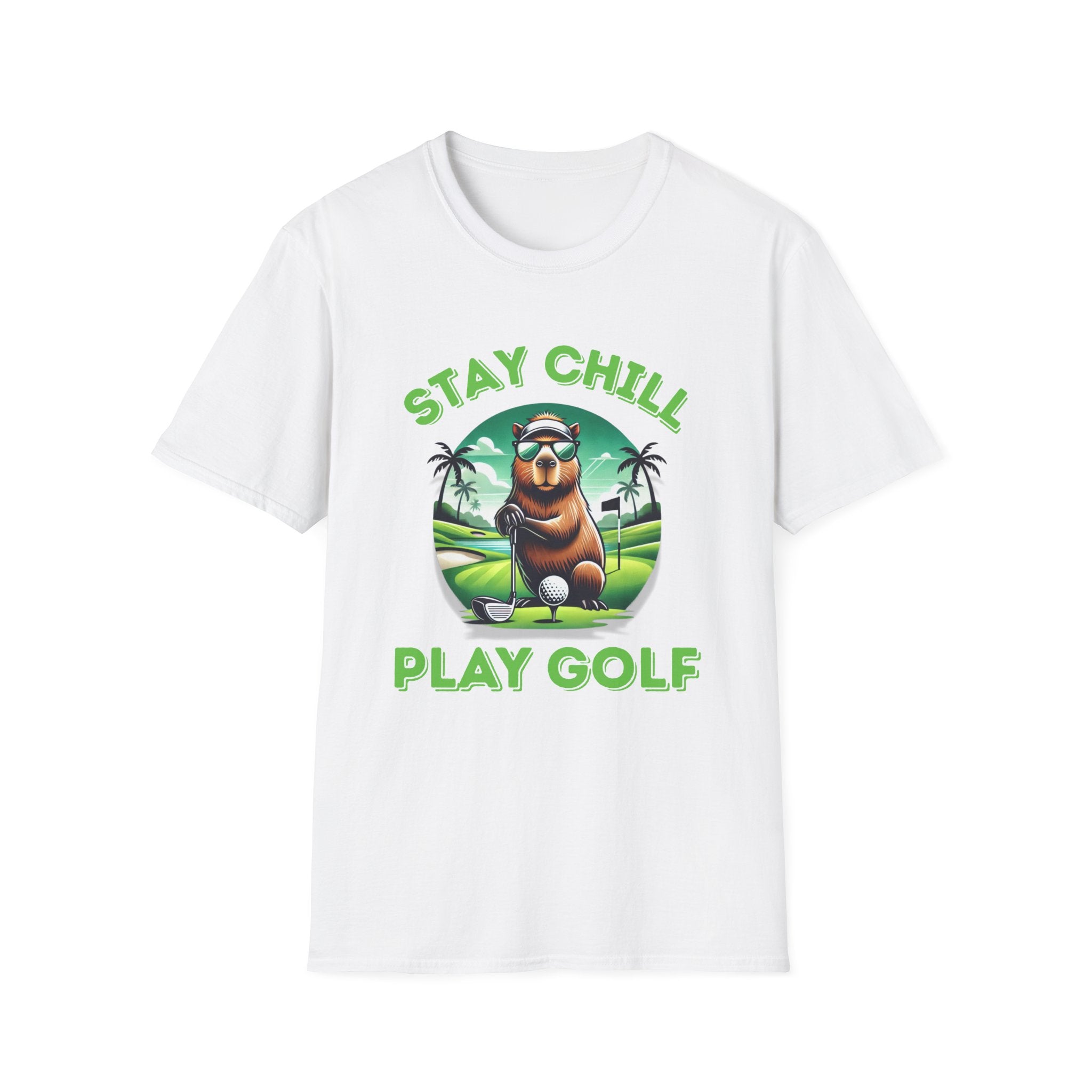 Stay Chill, Play Golf - Unisex Softstyle Tee
