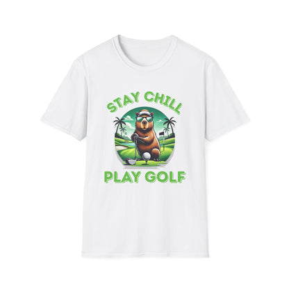 Stay Chill, Play Golf - Unisex Softstyle Tee