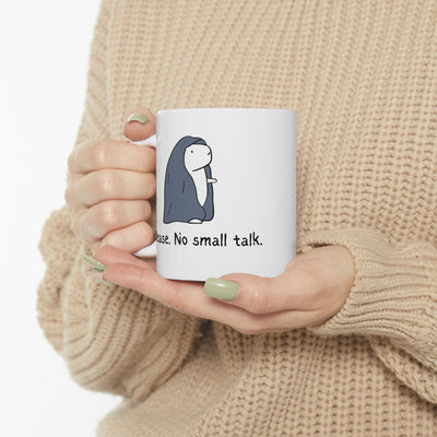 Please No Small Talk – Funny Capybara Mug