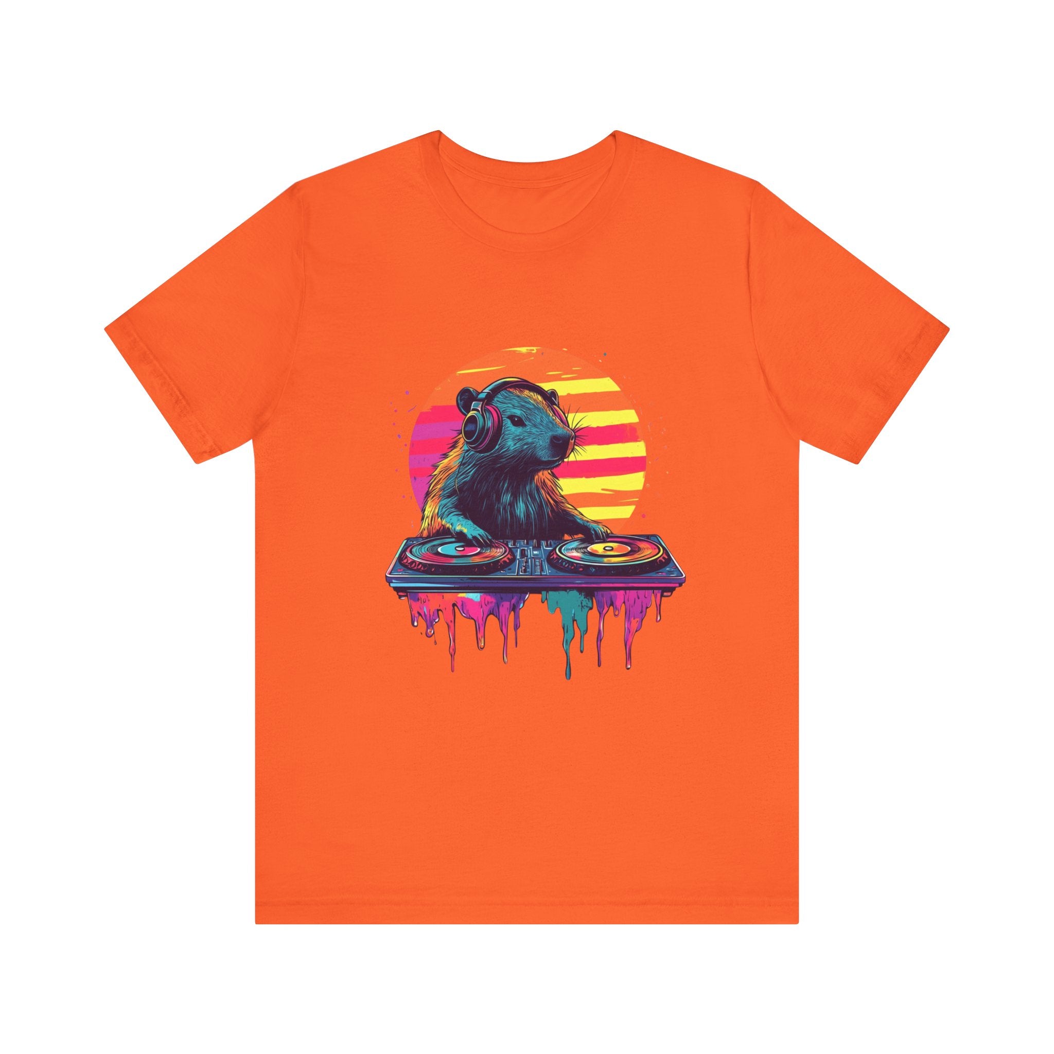 DJ Capybara Doublepaw Disk - Unisex Short Sleeve Tee