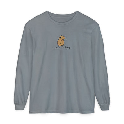 I'm Busy Capybara Long Sleeve Tee
