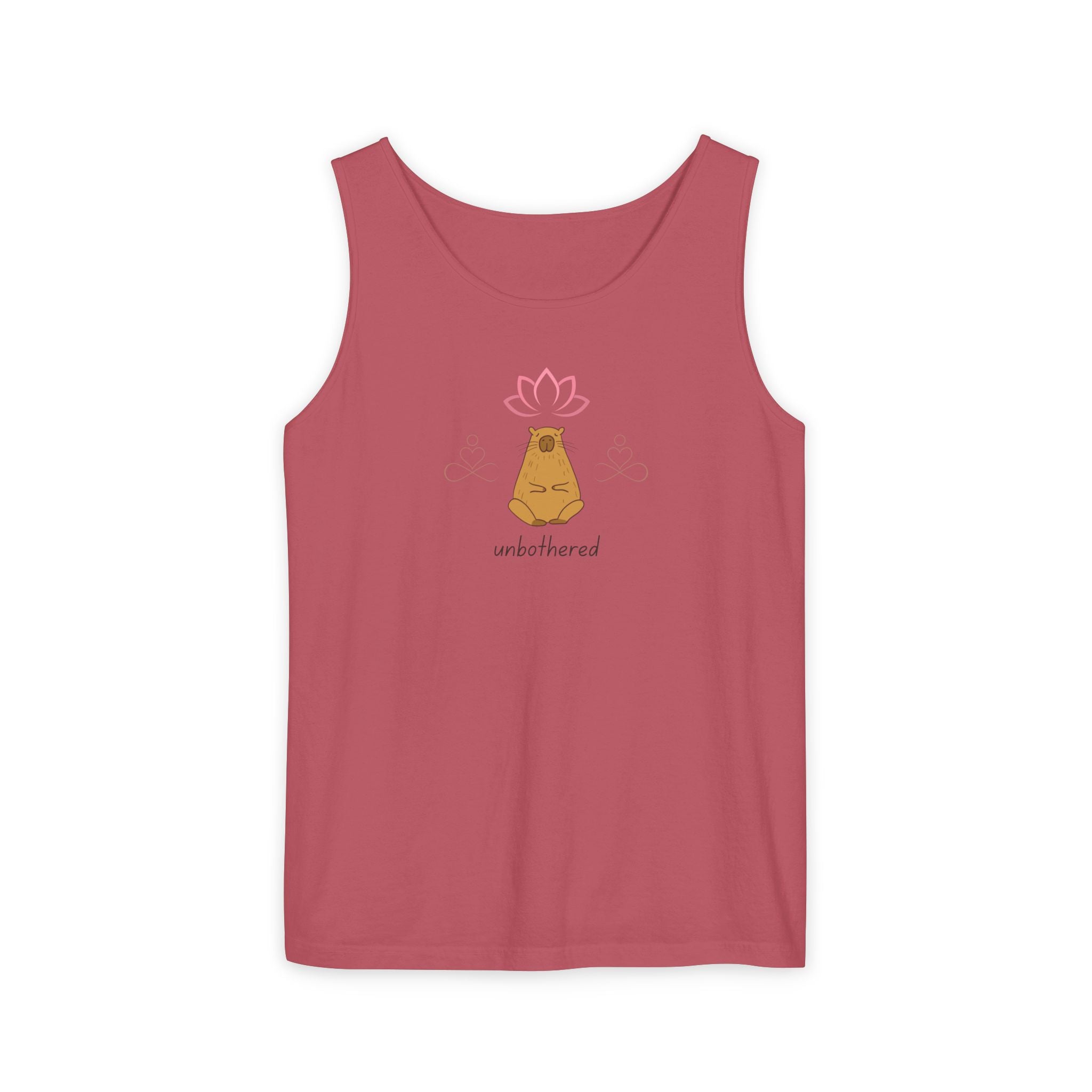 “Unbothered’” Meditative Capybara - Premium Comfort Colors Tank