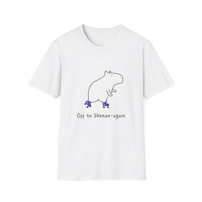 Funny Minimalist Tee - Off to Shenan-again