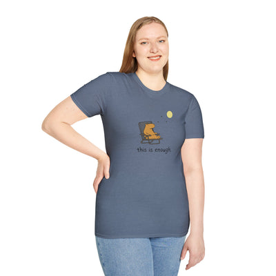 “This Is Enough” Capybara Moonlight Softstyle Tee