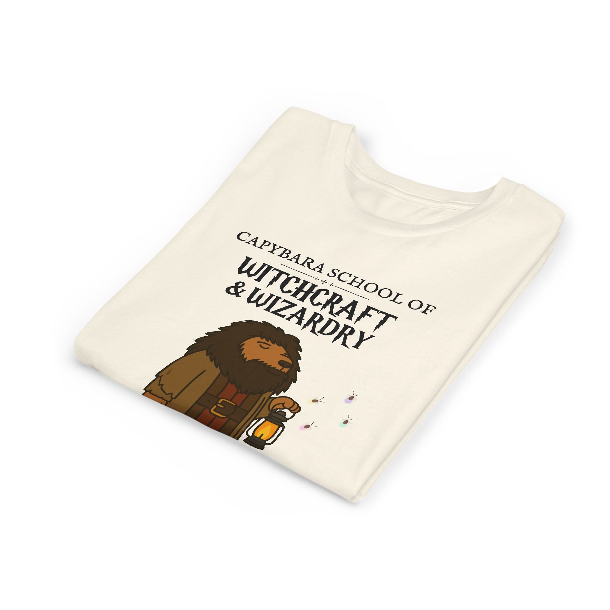 Whimsical Youth Tee - Capybara School of Witchcraft & Wizardry, Funny Hagrid Parody | Magical Fandom Gift |  Youth Capygrid Unisex Tee