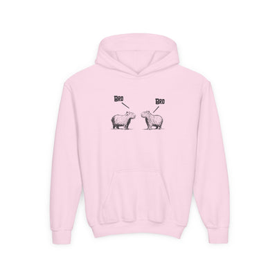 Bro Capybara Kids Hoodie – Funny Capybara Hoodie for Kids