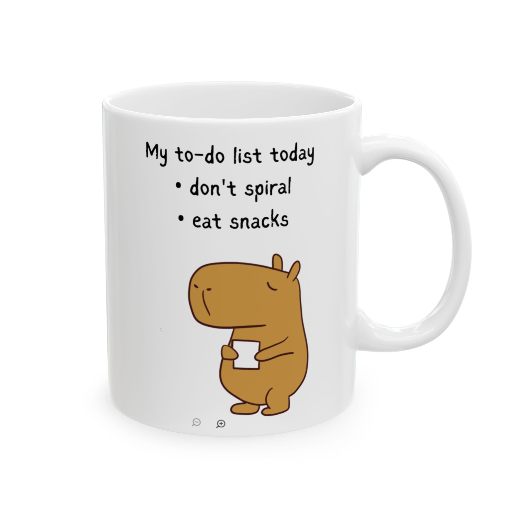"My to-do list" Capybara Productivity Humor Coffee Mug